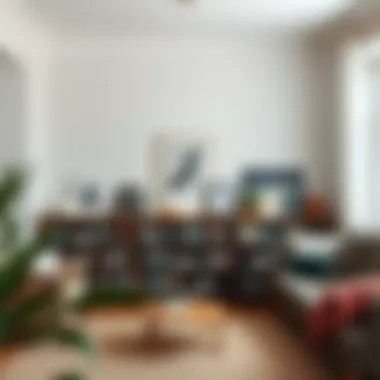 Cozy Living Room Inspiration Cozy living room featuring a stylish 80 cm bookshelf filled with literature and art