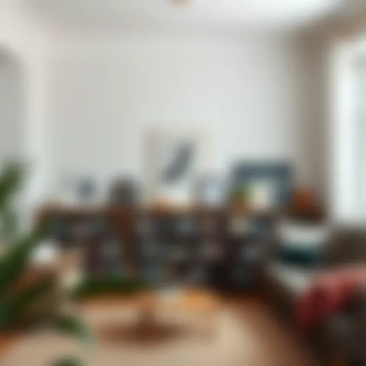 Cozy Living Room Inspiration Cozy living room featuring a stylish 80 cm bookshelf filled with literature and art