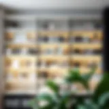 Modern Elegance in Bookshelves Elegant bookshelf showcasing modern design with books and decorative items