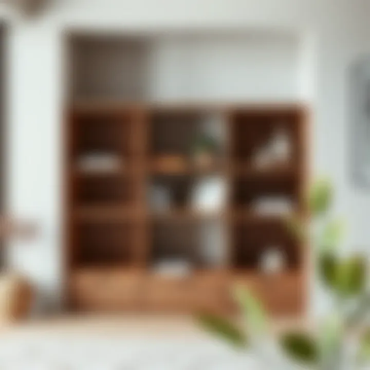 Minimalist Aesthetic with Natural Wood Minimalist 80 cm bookshelf made of natural wood, complementing interior decor