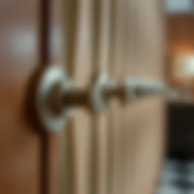Quality Hardware for Accordion Doors Close-up of accordion door hardware emphasizing quality and functionality