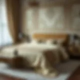 Elegant bedspread enhancing bedroom aesthetics