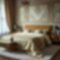 Elegant bedspread enhancing bedroom aesthetics
