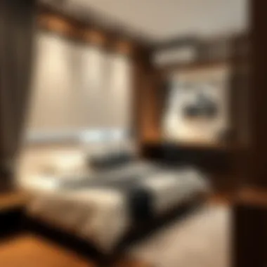 Compact room design with practical park bed solution