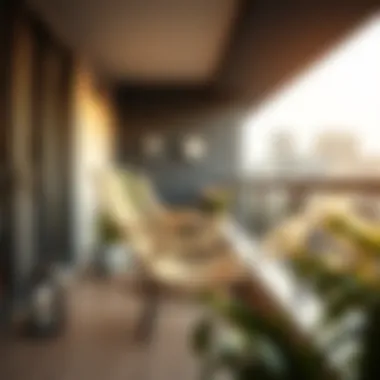 Modern Rocking Chair Design Stylish design of a modern rocking chair on a balcony