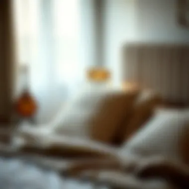 Comfort in a Serene Bedroom A serene bedroom setting highlighting the comfort provided by Bambi pillows