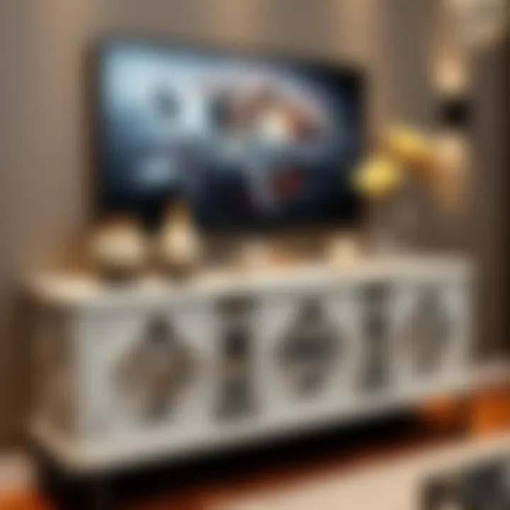 Artful Console Table Display Beautiful console table with decorative elements