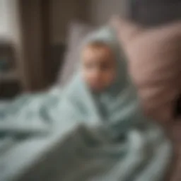 Soft and cozy baby blanket made of jersey fabric