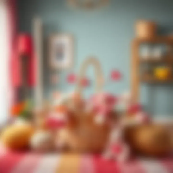 Color Inspiration: Vibrant Palettes for Baby Baskets An artistic color palette selection for vibrant baby basket decoration.