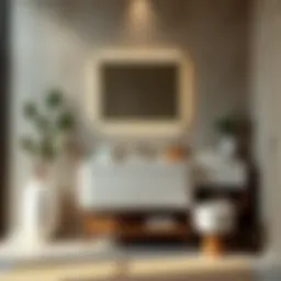 Elegant bathroom set arrangement showcasing modern design