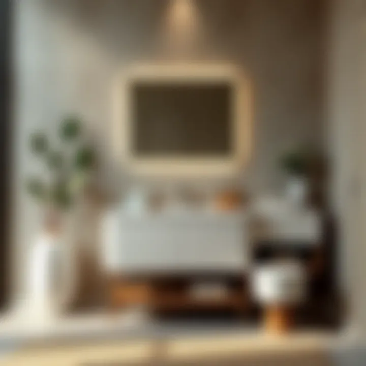 Elegant Bathroom Set Arrangement Elegant bathroom set arrangement showcasing modern design