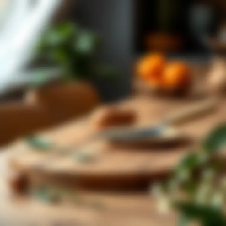 Sustainable Bamboo Cutting Boards A bamboo cutting board emphasizing sustainability