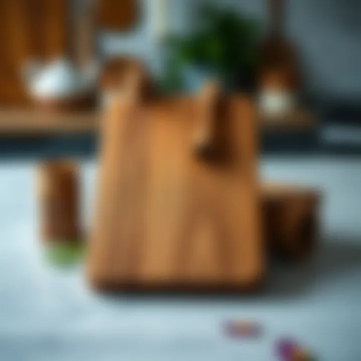 Durability of Oak Cutting Boards An oak cutting board highlighting durability