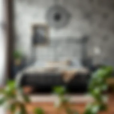 Black Iron Bed Enhancing Interior Harmony Stylish black iron bed complementing interior decor