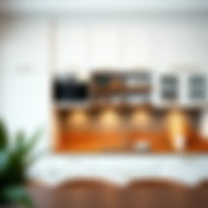 Stylish Arrangement of Kitchen Cabinets Stylish kitchen cabinet arrangement enhancing interior decor