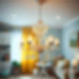Charming chandelier design for children's room
