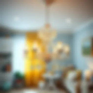 Charming chandelier design for children's room
