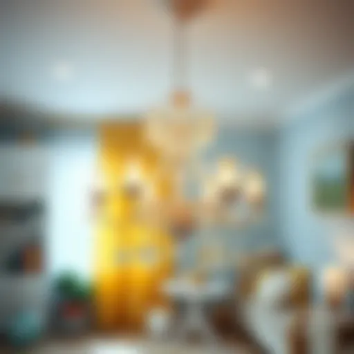 Charming chandelier design for children's room