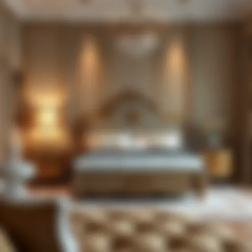 Elegant classic bedroom set with detailed craftsmanship