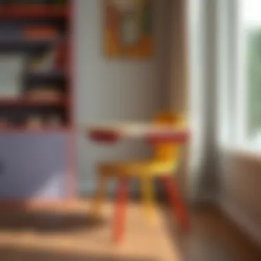 Aesthetic Appeal in Children's Study Chairs A colorful and aesthetically pleasing study chair for children