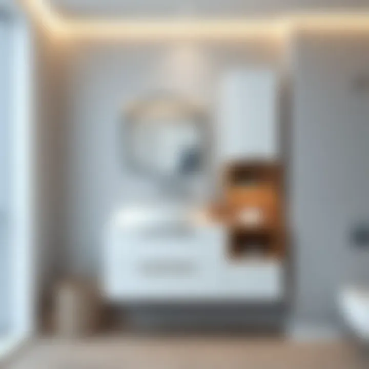 Functional Bathroom Cabinet for Space Optimization Compact and functional bathroom cabinet design