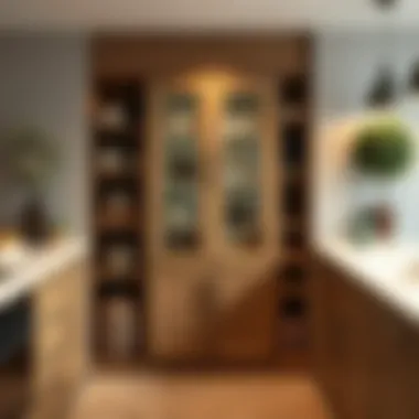 Compact pantry cabinet ideal for small kitchen spaces