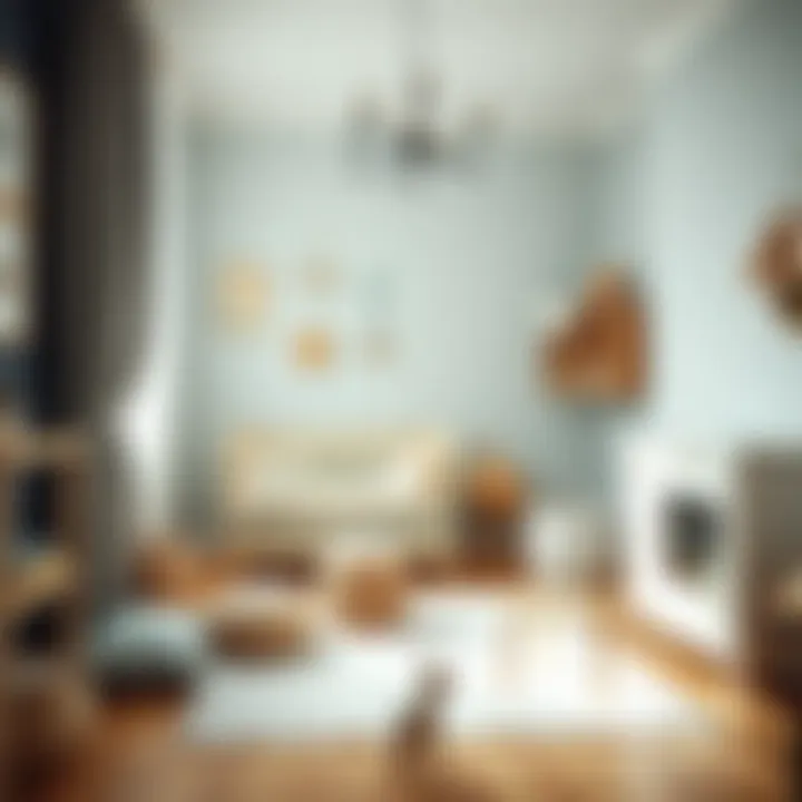 Cozy and Functional Nursery A cozy and functional nursery featuring storage solutions and playful decor