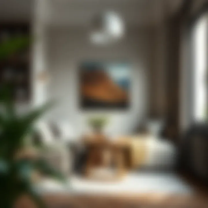 Cozy Reading Nook with Canvas Art A cozy reading nook featuring canvas art that enhances the atmosphere