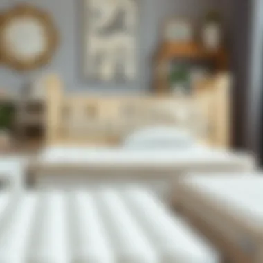 Selection of crib mattresses made from various materials