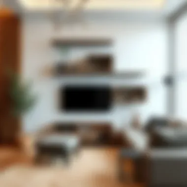Modern Floating Shelf Aesthetics Modern floating shelves in a contemporary living room
