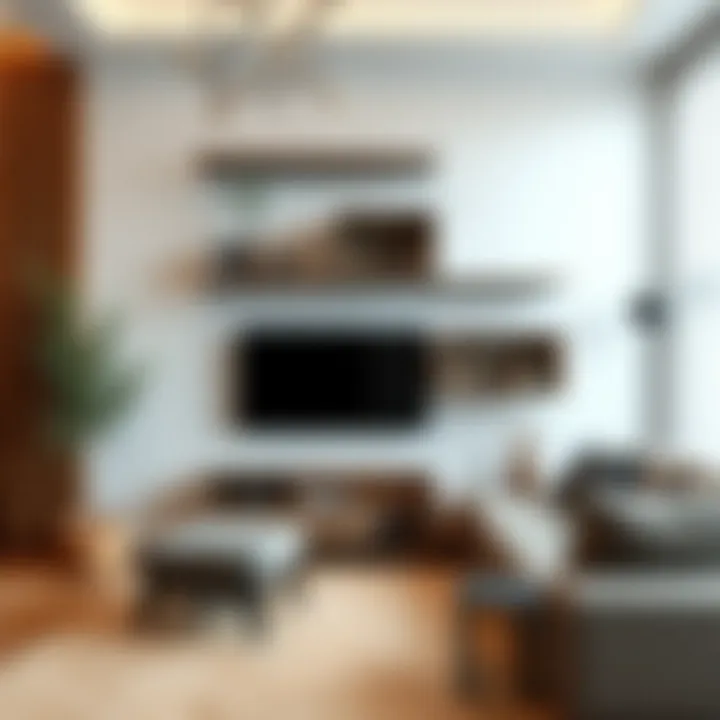 Modern Floating Shelf Aesthetics Modern floating shelves in a contemporary living room
