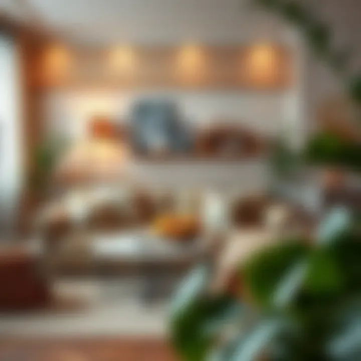 Floral Patterns for a Cozy Atmosphere Cozy living space featuring a floral patterned sofa cover