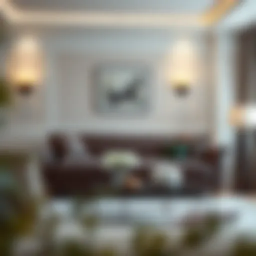 Modern Elegance with Patterned Sofa Covers Elegant patterned sofa cover in a modern living room setting