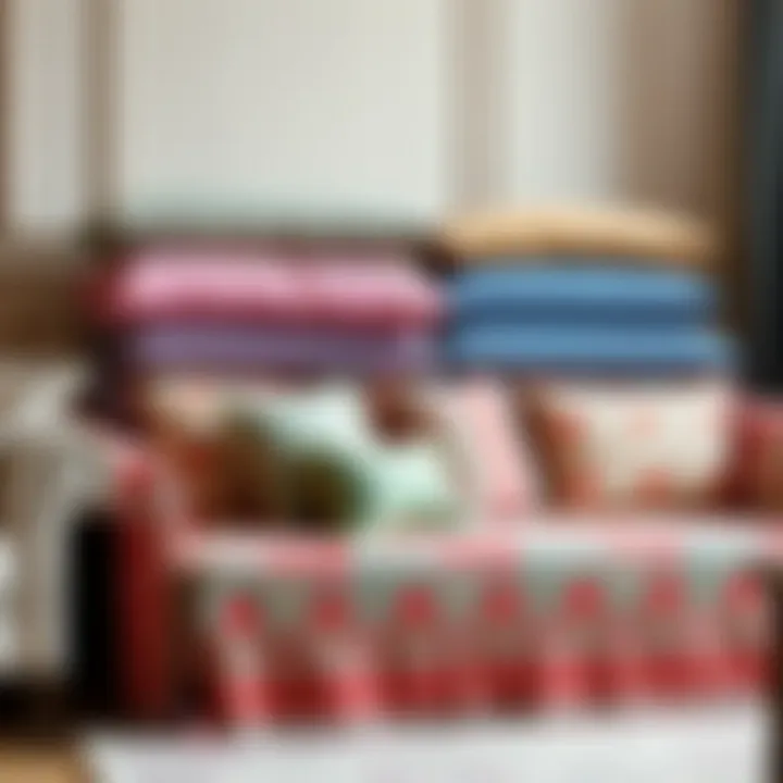 Diverse Options for Patterned Sofa Covers Variety of colorful sofa covers displayed together