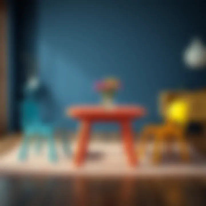 A Spectrum of Design Possibilities Diverse design options for children's plastic tables