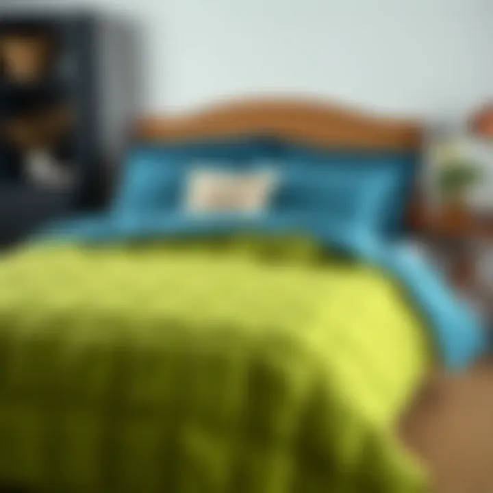 Vibrant Color Options for Double Quilted Bedspreads Vibrant color options of double quilted bedspreads displayed elegantly
