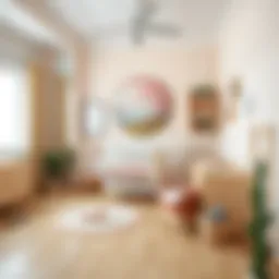 Elegant baby room design showcasing pastel colors and minimalistic furniture