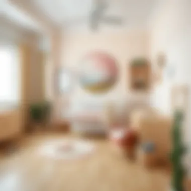 Elegant Baby Room Design Elegant baby room design showcasing pastel colors and minimalistic furniture