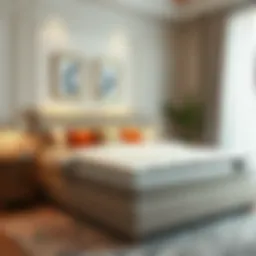 Elegant zippered mattress protector enhancing bedroom aesthetics