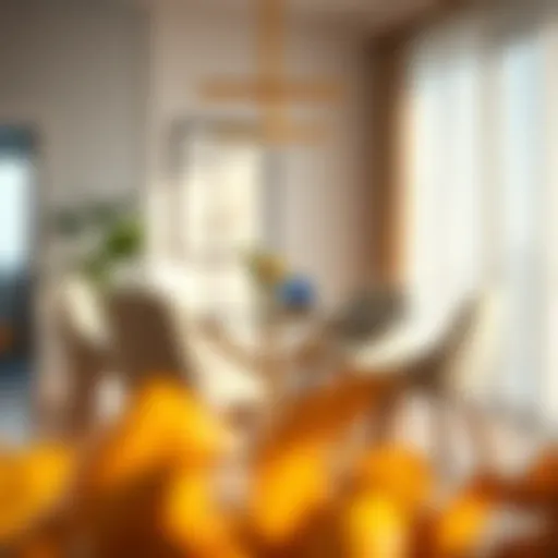Elegant dining chair in a modern setting