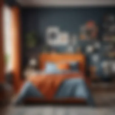 Vibrant Color Palette for Boys' Room Color palette for a stylish boys' room, showcasing vibrant shades