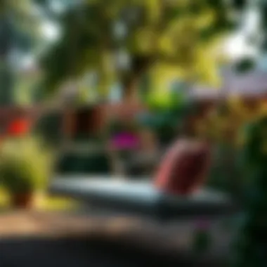 Artistic Swing Adding Charm to Garden Artistic design of a swing enhancing garden aesthetics