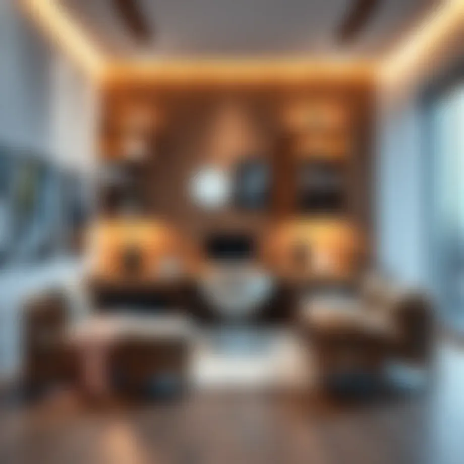 Cozy home office with a modern design