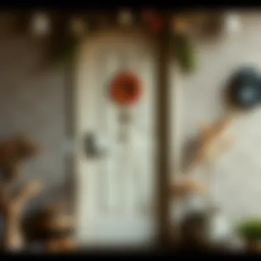 Rustic Floral Design for Doors Rustic door decoration with natural materials