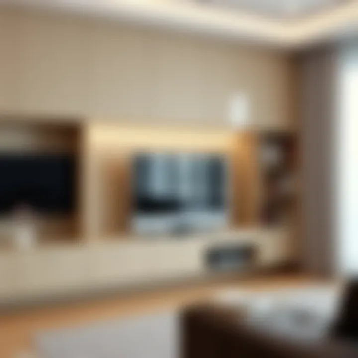 Functional Storage in Built-in Television Units Functional storage solutions in built-in television units