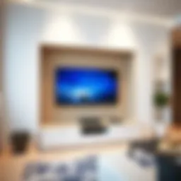 Sleek built-in television unit showcasing modern design