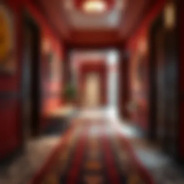 Vibrant Hallway with Diverse Runner Designs Vibrant hallway showcasing various runner designs