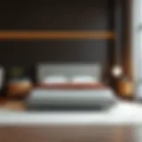 Elegant High Base Bed Design Elegant high base bed design in a modern bedroom setting