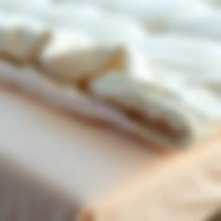 Quality Matters: The Fabric of Comfort and Protection Close-up of high-quality fabric used in a zippered mattress protector