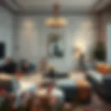 Harmony of Comfort and Aesthetics in Living Room Design Elegant living room showcasing the harmony between comfort and aesthetics
